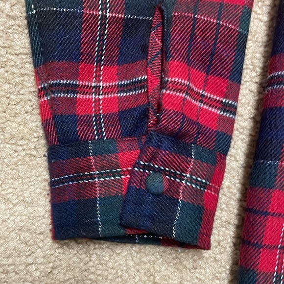 Zara women oversized fringe flannel. XS - Picture 4 of 7